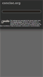Mobile Screenshot of concise.org