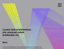 Tablet Screenshot of concise.ee